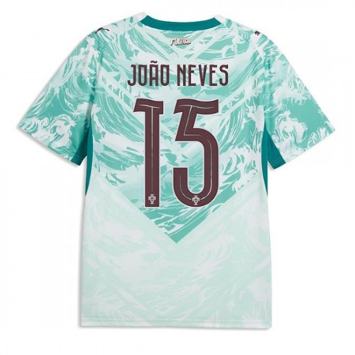 Stroje piłkarskie Portugalia Joao Neves #15 Koszulka Wyjazdowej MŚ 2026 Krótki Rękaw